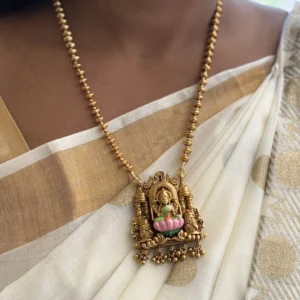 lakshmi nagas mini haram – antique gold traditional jewellery